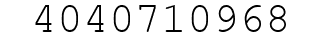 Number 4040710968.