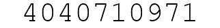 Number 4040710971.