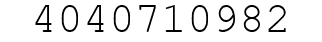 Number 4040710982.