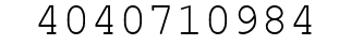 Number 4040710984.