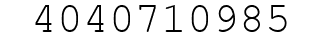Number 4040710985.