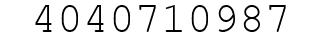 Number 4040710987.