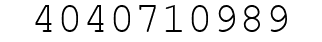 Number 4040710989.