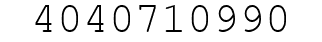 Number 4040710990.