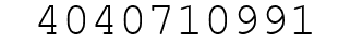 Number 4040710991.