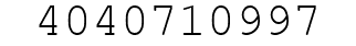 Number 4040710997.