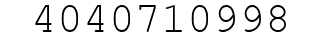 Number 4040710998.
