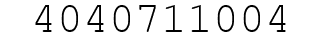 Number 4040711004.