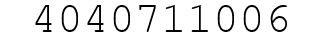 Number 4040711006.