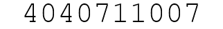 Number 4040711007.