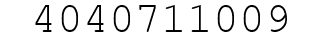 Number 4040711009.