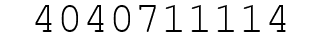 Number 4040711114.