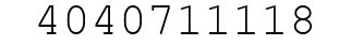 Number 4040711118.