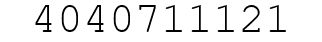 Number 4040711121.
