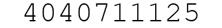 Number 4040711125.