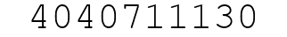 Number 4040711130.