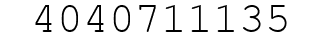Number 4040711135.
