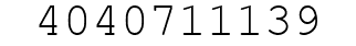 Number 4040711139.