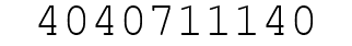 Number 4040711140.