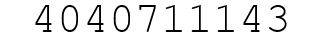 Number 4040711143.