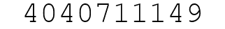 Number 4040711149.