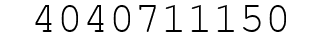 Number 4040711150.