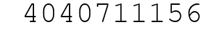 Number 4040711156.