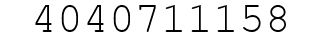 Number 4040711158.