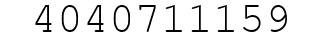 Number 4040711159.