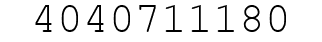 Number 4040711180.