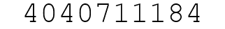 Number 4040711184.