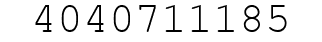 Number 4040711185.