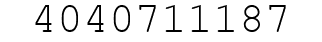 Number 4040711187.