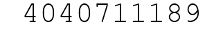 Number 4040711189.