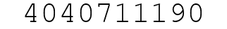 Number 4040711190.