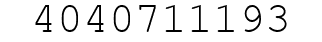 Number 4040711193.