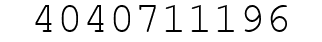 Number 4040711196.
