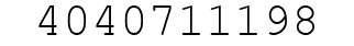 Number 4040711198.