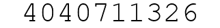 Number 4040711326.
