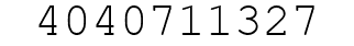 Number 4040711327.