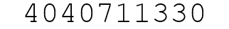 Number 4040711330.
