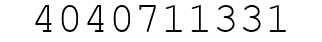 Number 4040711331.