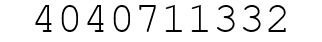 Number 4040711332.