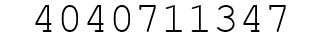Number 4040711347.