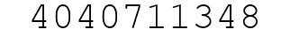 Number 4040711348.