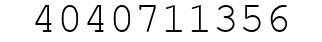 Number 4040711356.