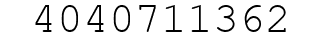 Number 4040711362.