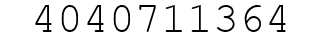 Number 4040711364.