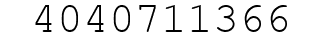 Number 4040711366.