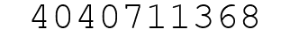 Number 4040711368.